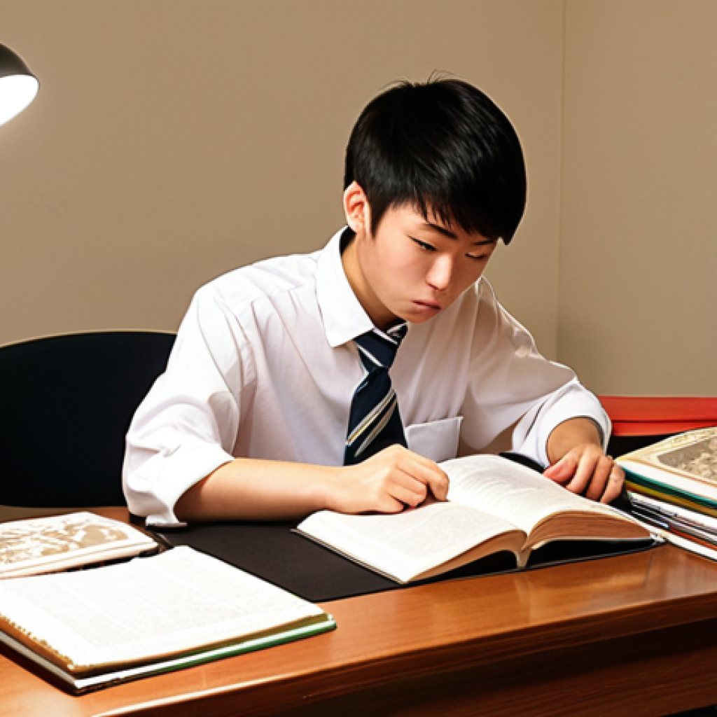 **

A focused student surrounded by textile samples and textbooks, illuminated by a desk lamp. Kanji characters related to "繊維製品品質管理士" (TES) and "繊維製品整理士" are subtly overlaid. The atmosphere is studious and determined. Capture the essence of diligent exam preparation.

**
