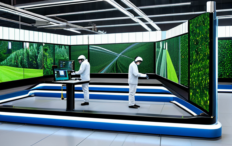 Smart Factory Visualization**

"A bright, modern textile smart factory interior. Robots are weaving fabric with precision, overseen by engineers in professional attire working at holographic displays. Advanced monitoring systems show real-time data analysis. Lush greenery incorporated into the factory design. Clean, efficient, and innovative. Safe for work, appropriate content, fully clothed, professional, family-friendly, perfect anatomy, correct proportions, natural pose, well-formed hands, proper finger count, natural body proportions."

**