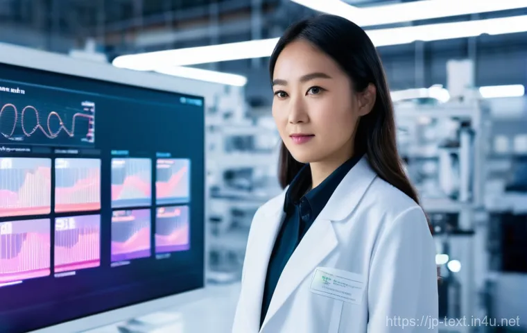 섬유기사 실기시험의 중요성 - **Prompt Title: Future of Wearable Tech: Smart Textile Innovation**
    A young, professional Japane...