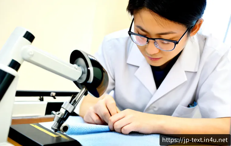 섬유기사 실기시험 준비 강의 - Photorealistic practical textile engineering training class in a clean Japanese technical college la...